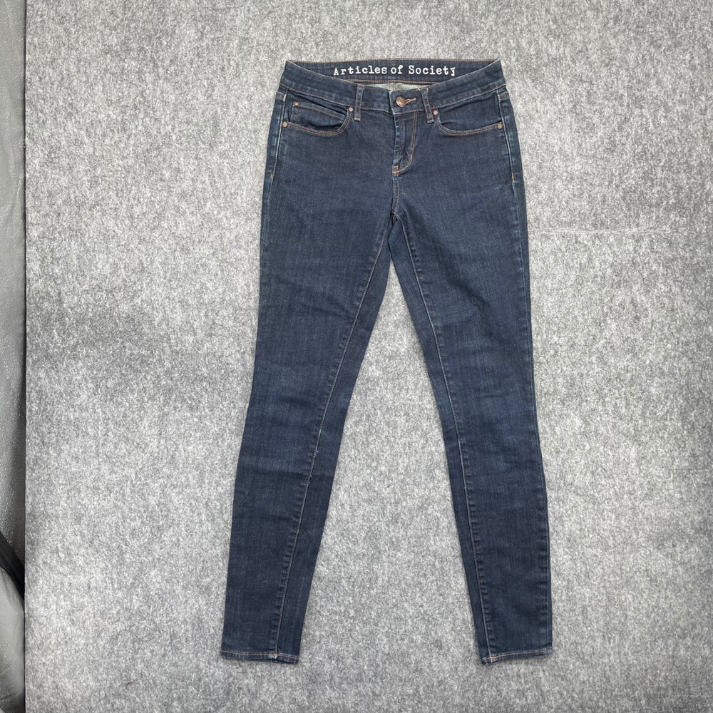 Articles of Society Skinny Jeans Womens 25 Indigo Blue Dark Wash Denim